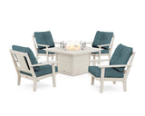 Prairie 5-Piece Deep Seating Set with Fire Pit Table