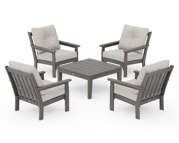 Vineyard 5-Piece Deep Seating Conversation Set
