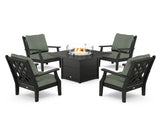 Wovendale 5-Piece Deep Seating Set with Fire Pit Table