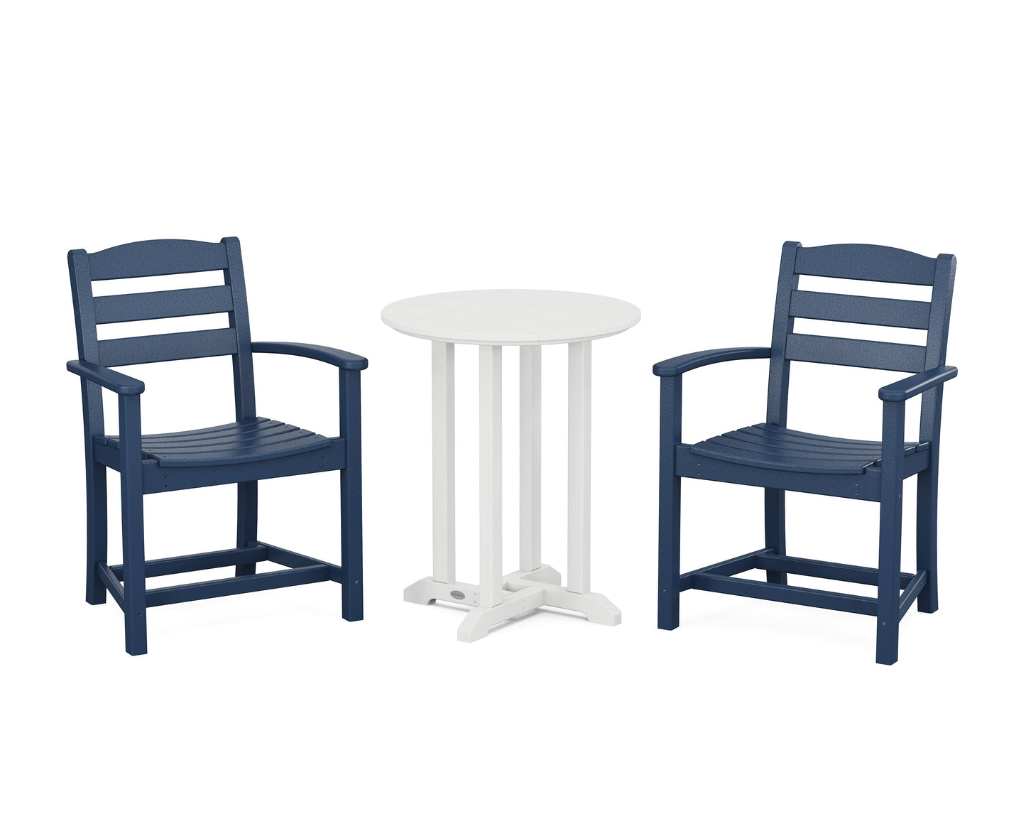 La Casa Café 3-Piece Round Bistro Dining Set