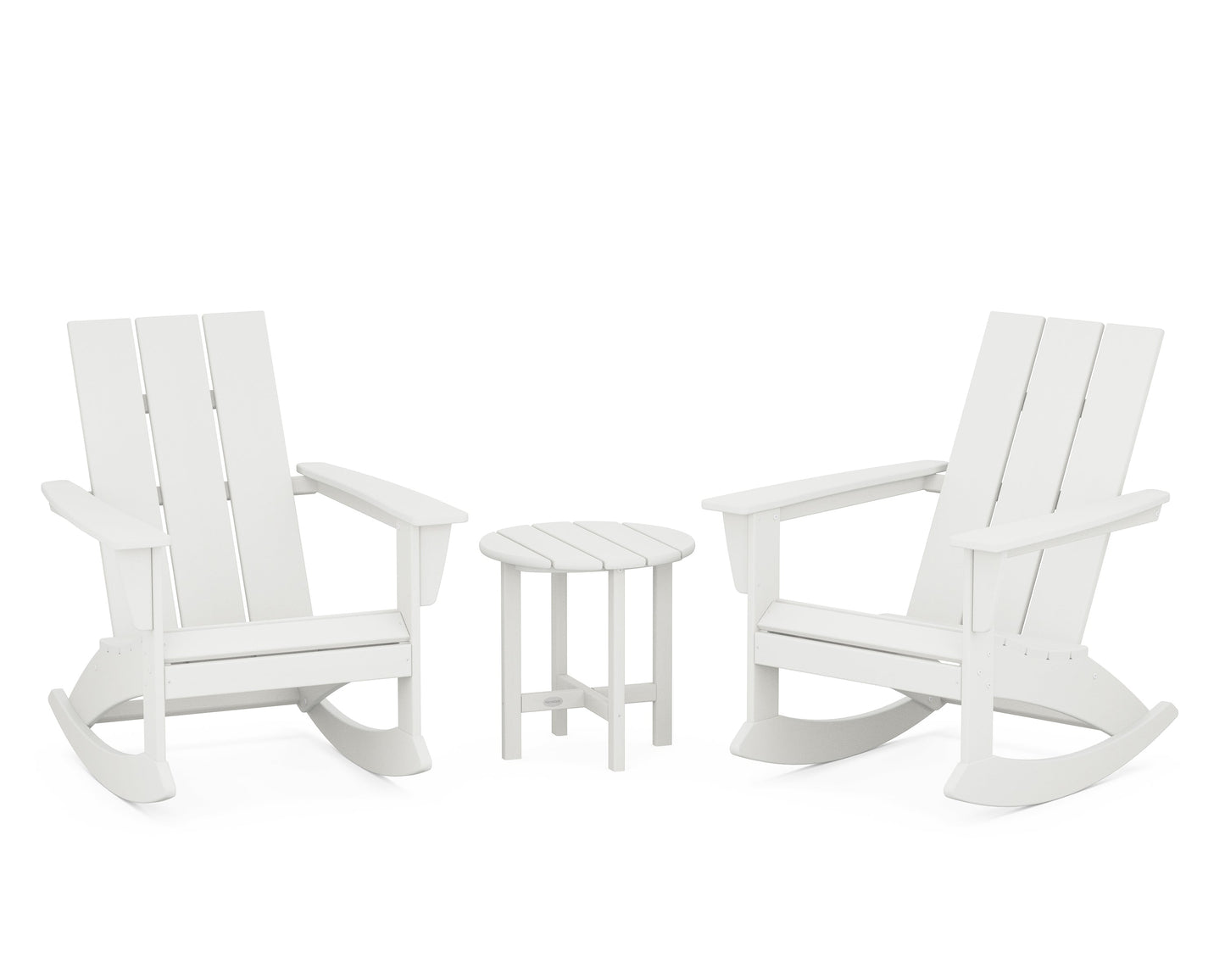 Modern 3-Piece Adirondack Rocking Chair Set