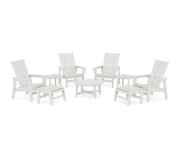 Modern Grand Upright Adirondack 9-Piece Conversation Set