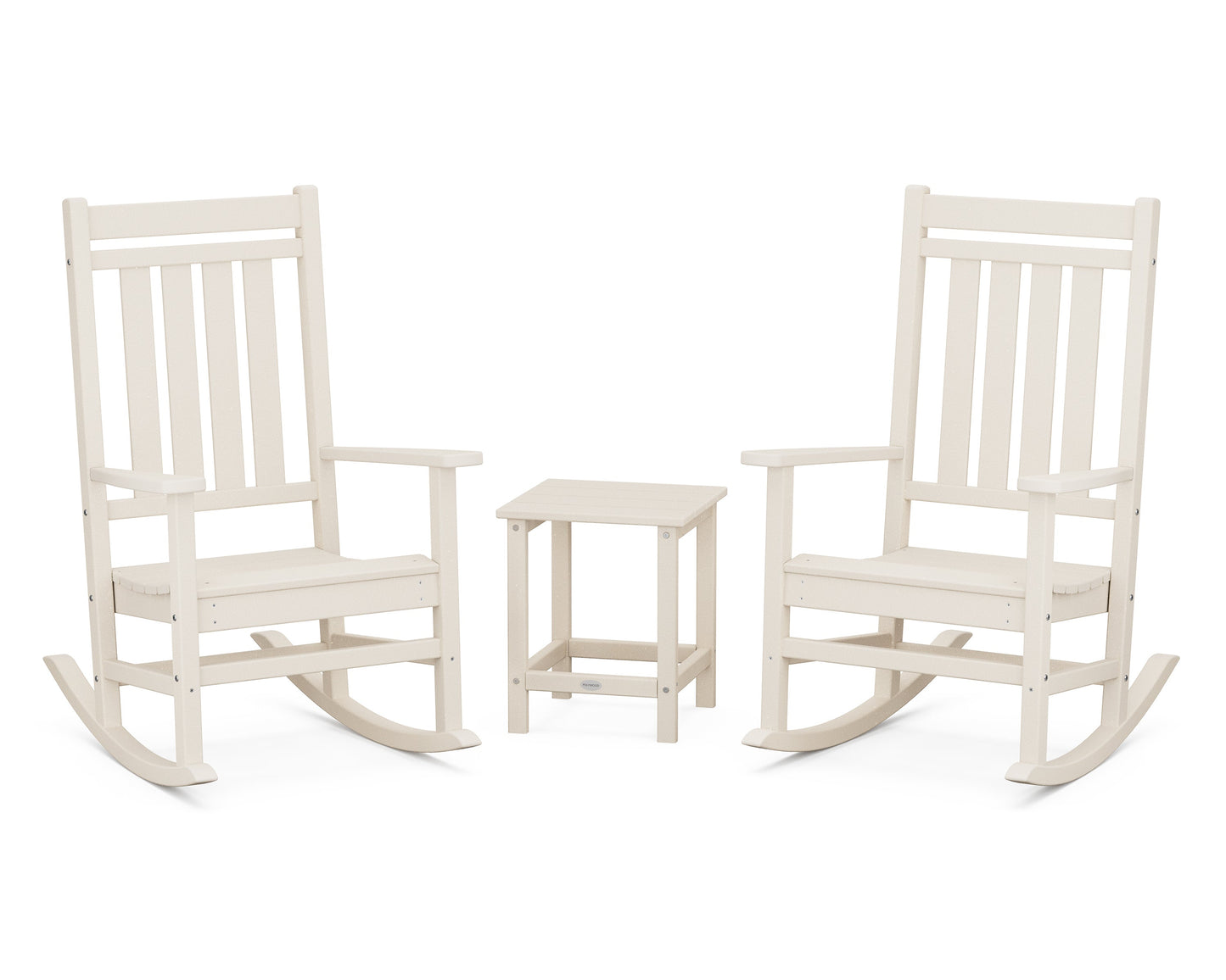 Estate 3-Piece Rocking Chair Set with Long Island 18" Side Table