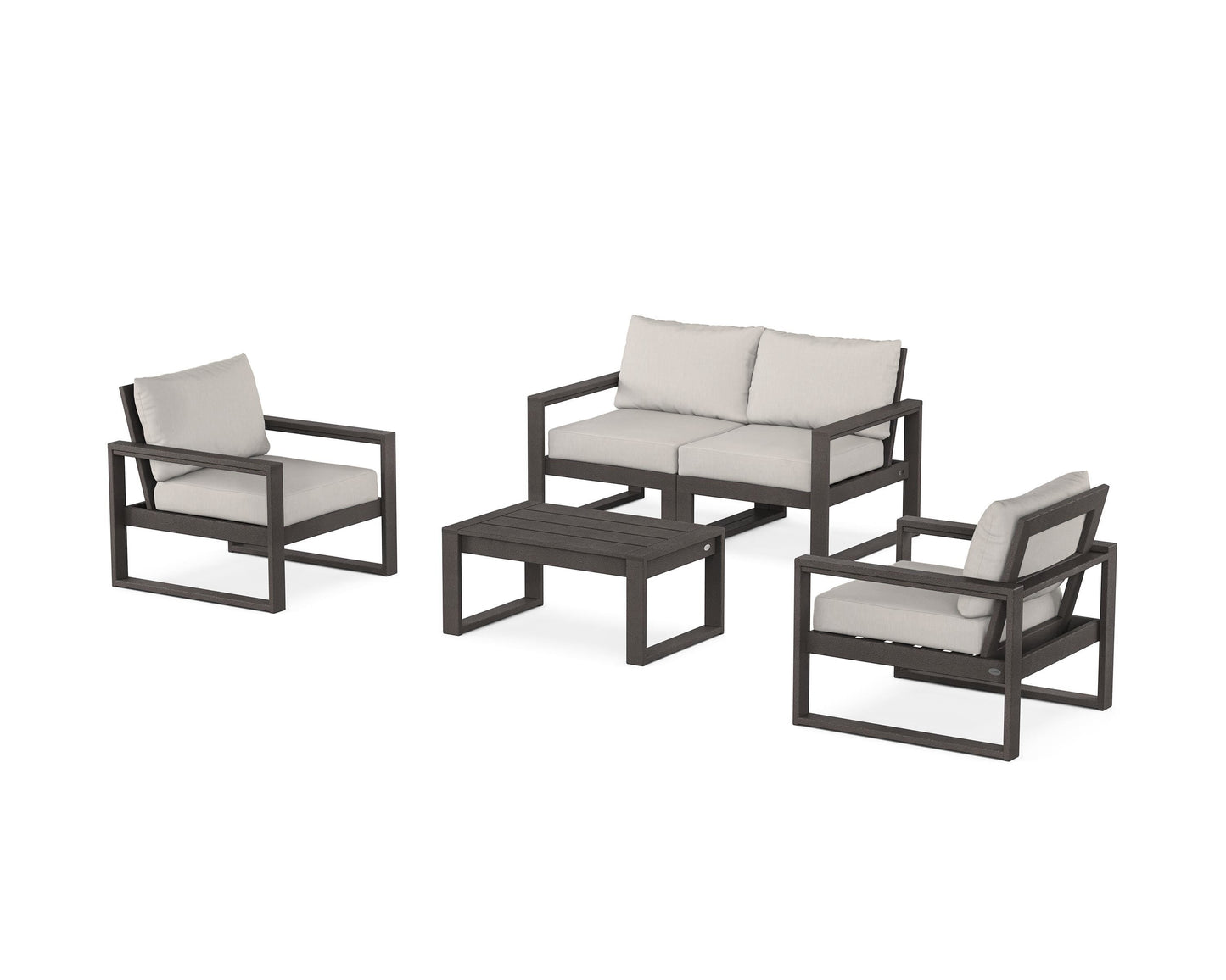 EDGE Sectional 4-Piece Deep Seating Set with Loveseat