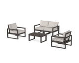 EDGE Sectional 4-Piece Deep Seating Set with Loveseat