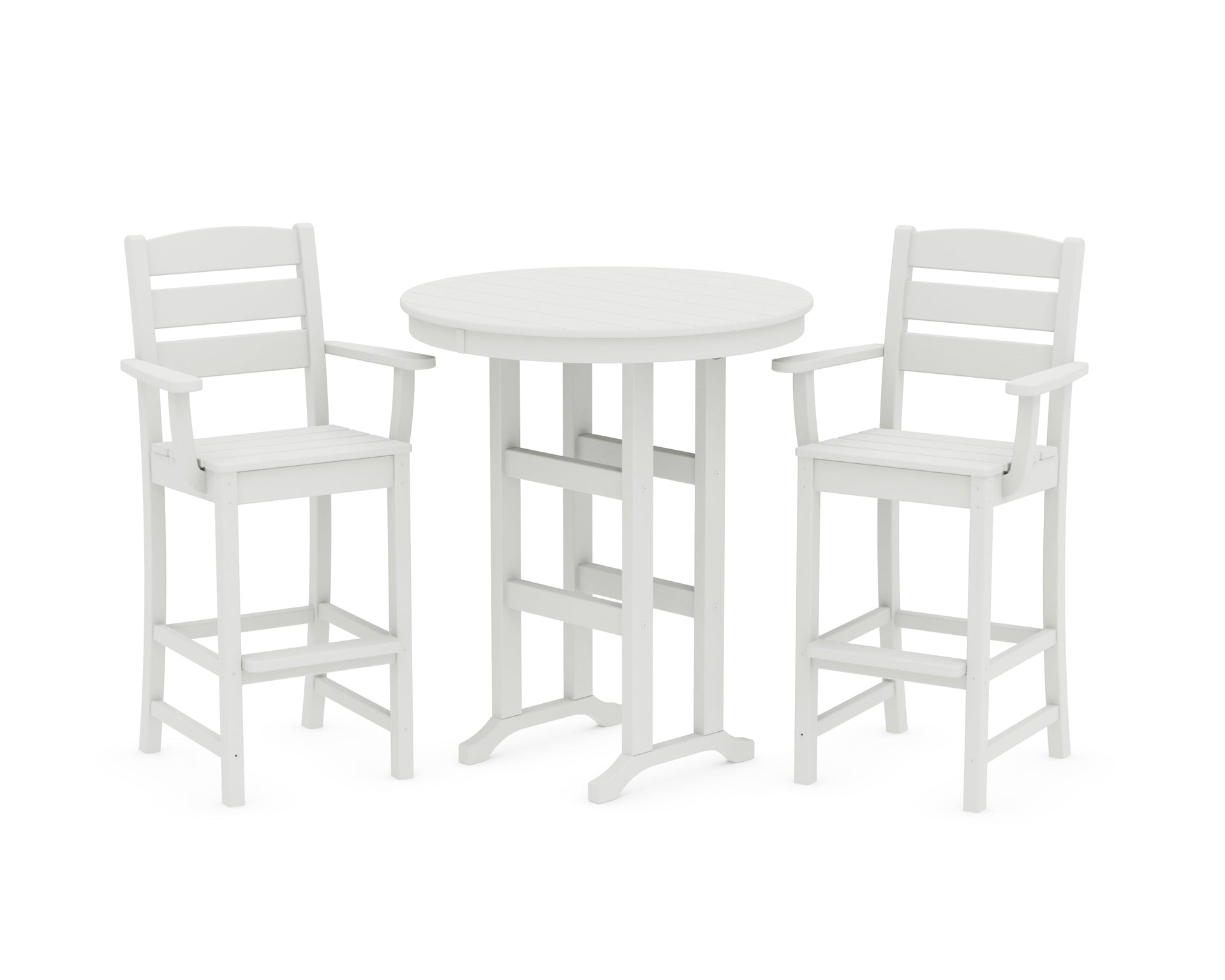 Lakeside 3-Piece Round Bar Arm Chair Set