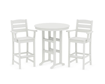Lakeside 3-Piece Round Bar Arm Chair Set
