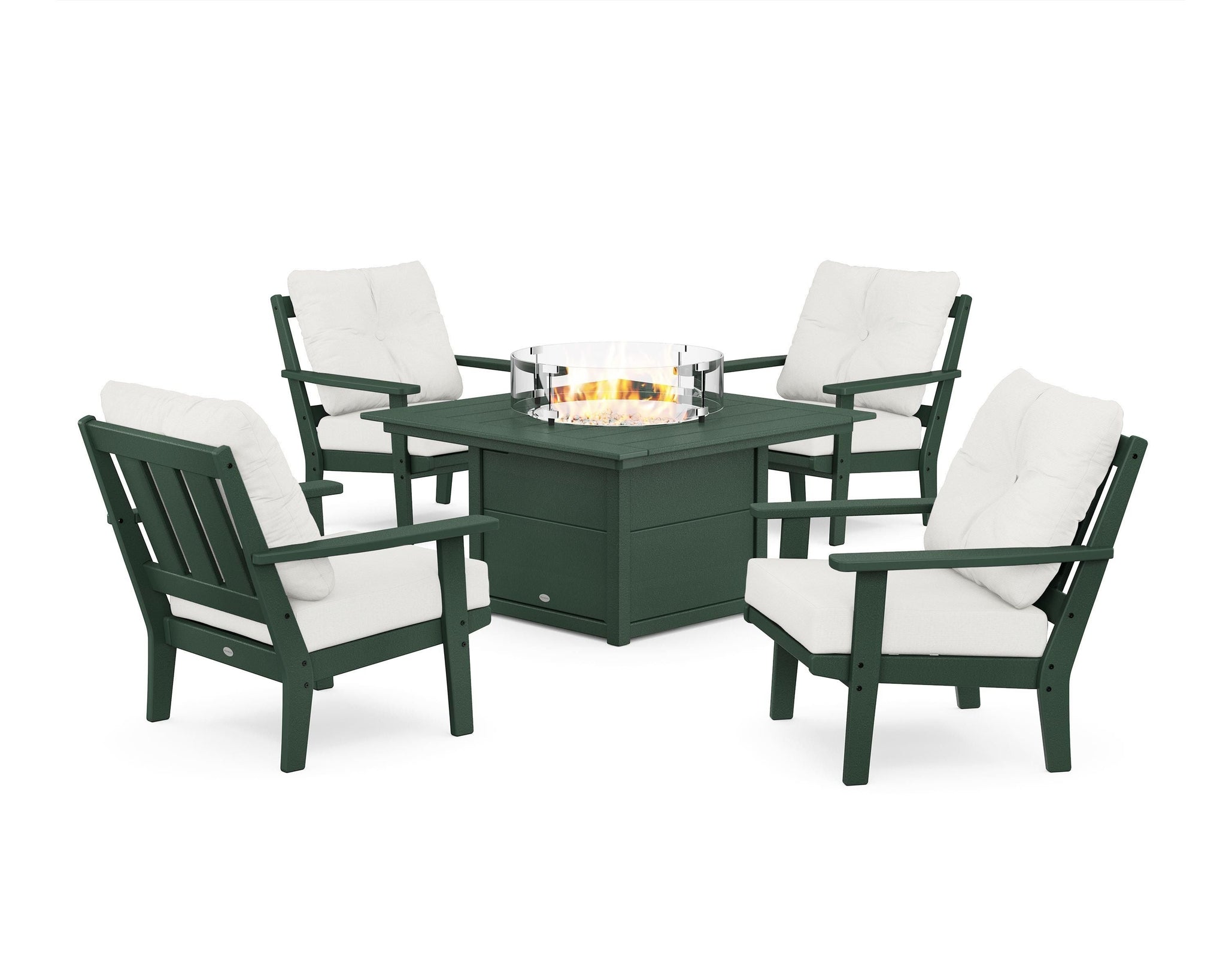 Oxford 5-Piece Deep Seating Set with Fire Pit Table