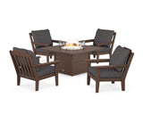 Cottage 5-Piece Deep Seating Set with Fire Pit Table