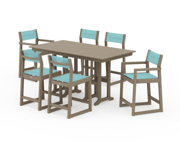 EDGE Sling 7-Piece Farmhouse Counter Set