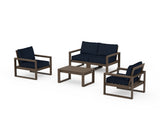 EDGE Sectional 4-Piece Deep Seating Set with Loveseat