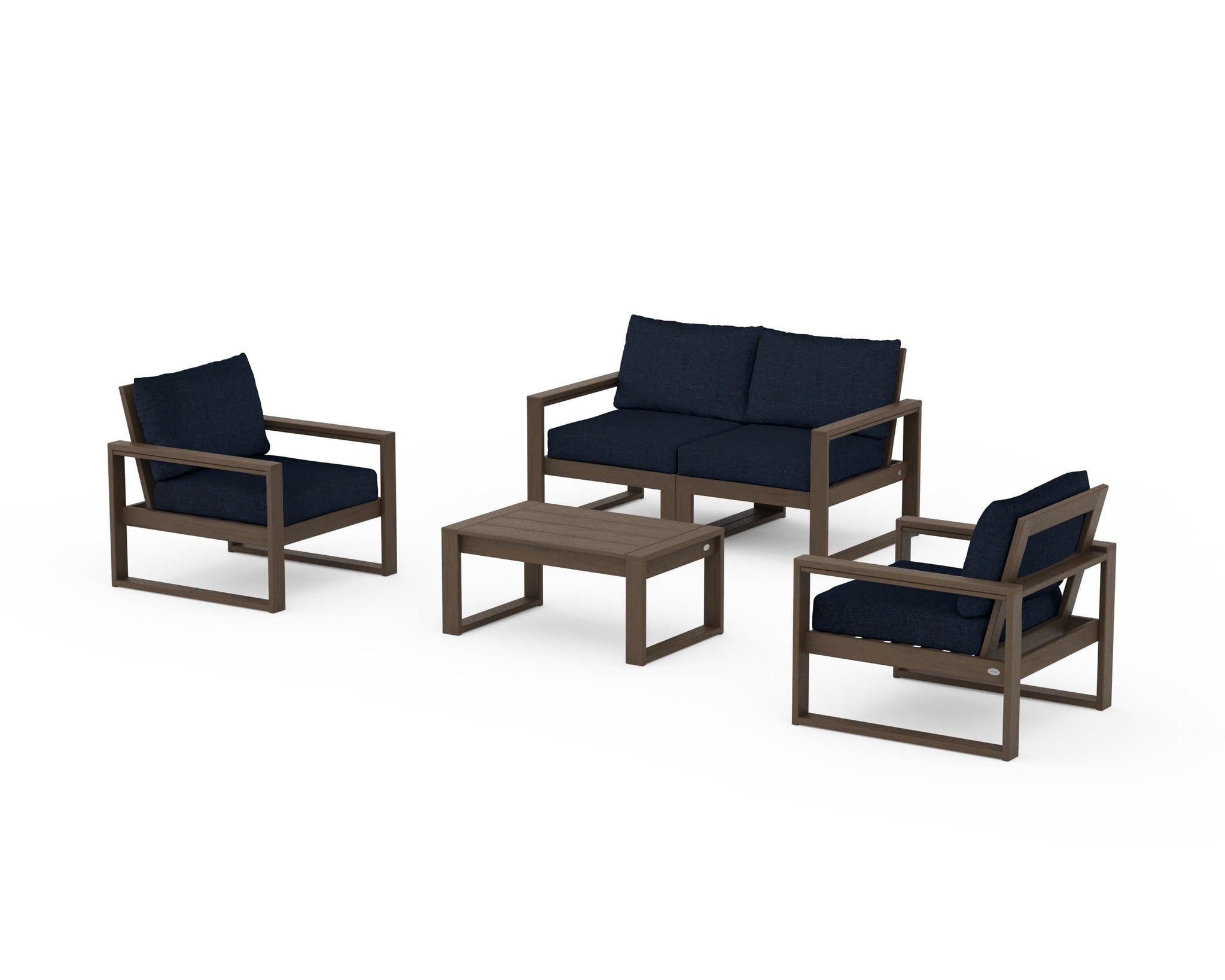 EDGE Sectional 4-Piece Deep Seating Set with Loveseat