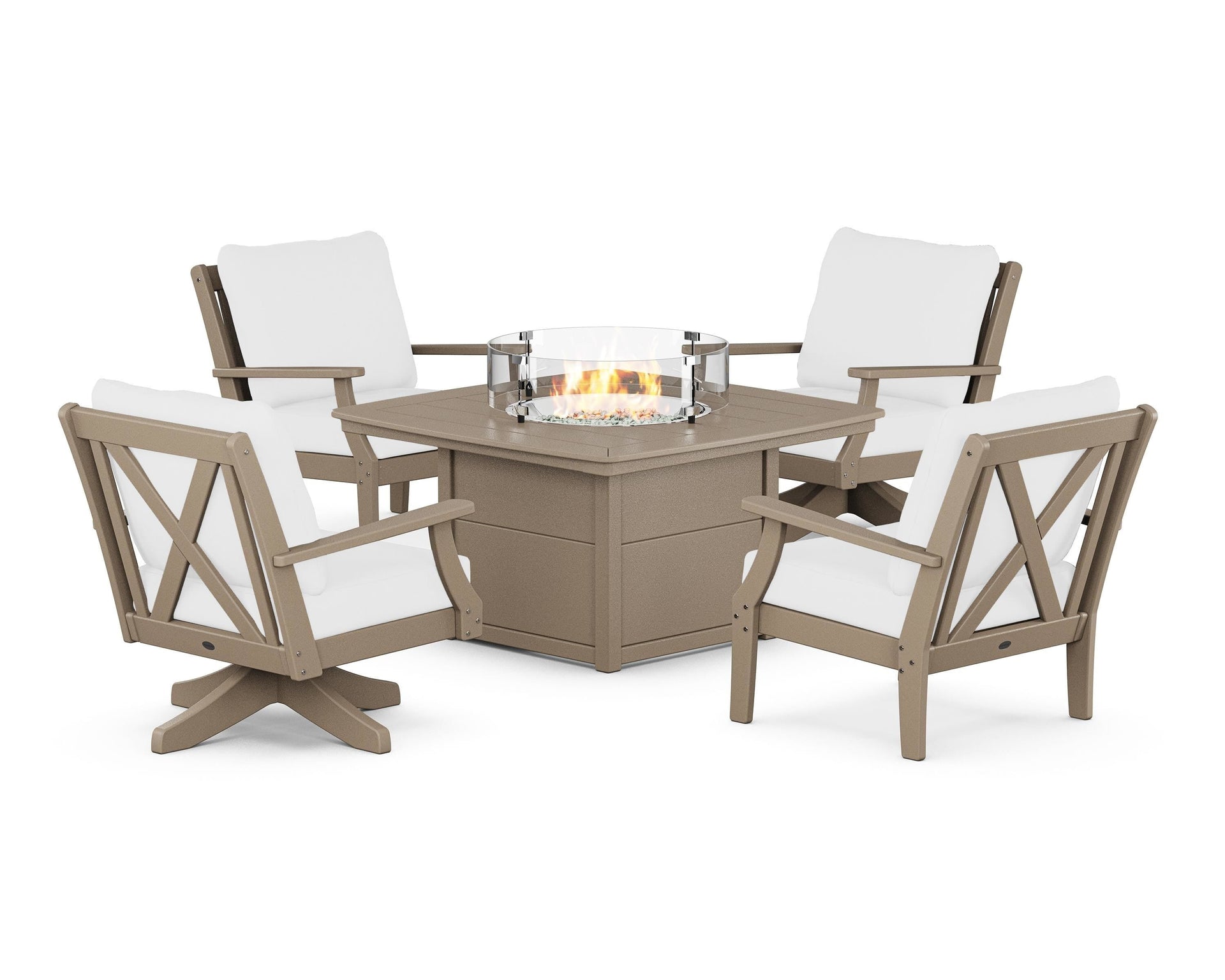 Braxton 5-Piece Deep Seating Set with Fire Table
