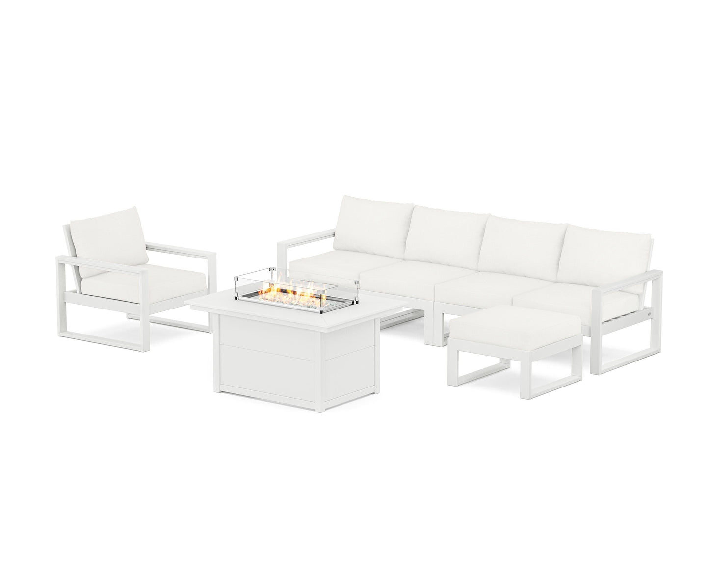 EDGE Sectional Lounge and Fire Pit Set