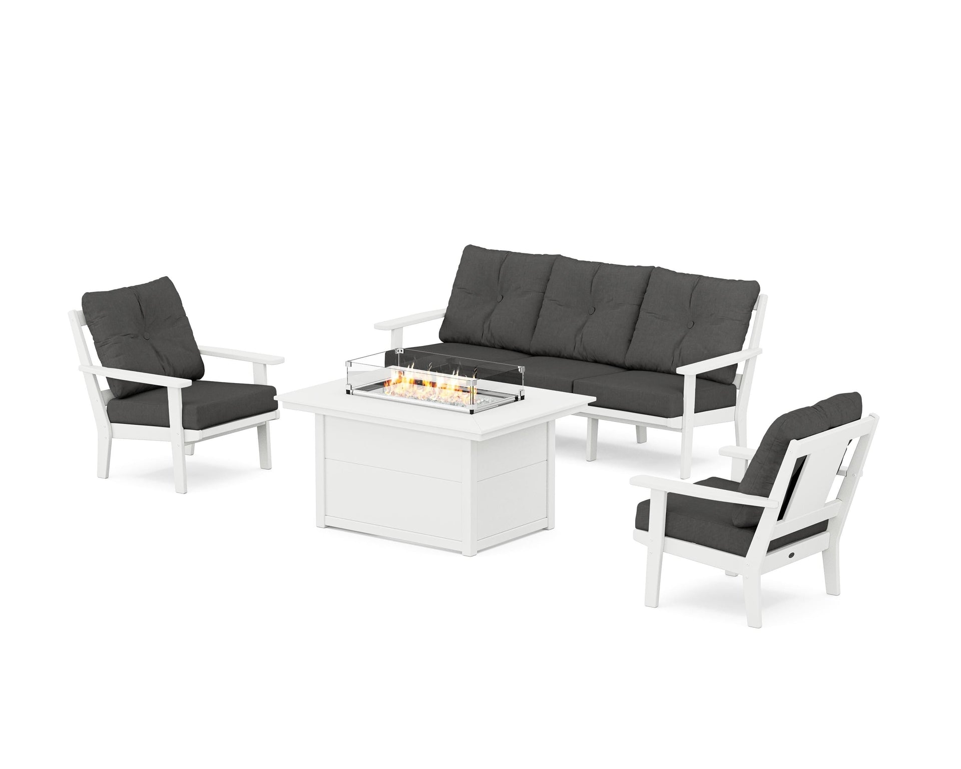 Prairie Deep Seating Fire Pit Table Set