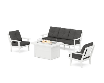 Prairie Deep Seating Fire Pit Table Set
