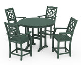 Chinoiserie 5-Piece Round Counter Set