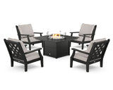 Wovendale 5-Piece Deep Seating Set with Fire Pit Table