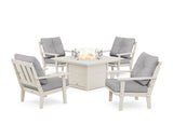 Oxford 5-Piece Deep Seating Set with Fire Pit Table