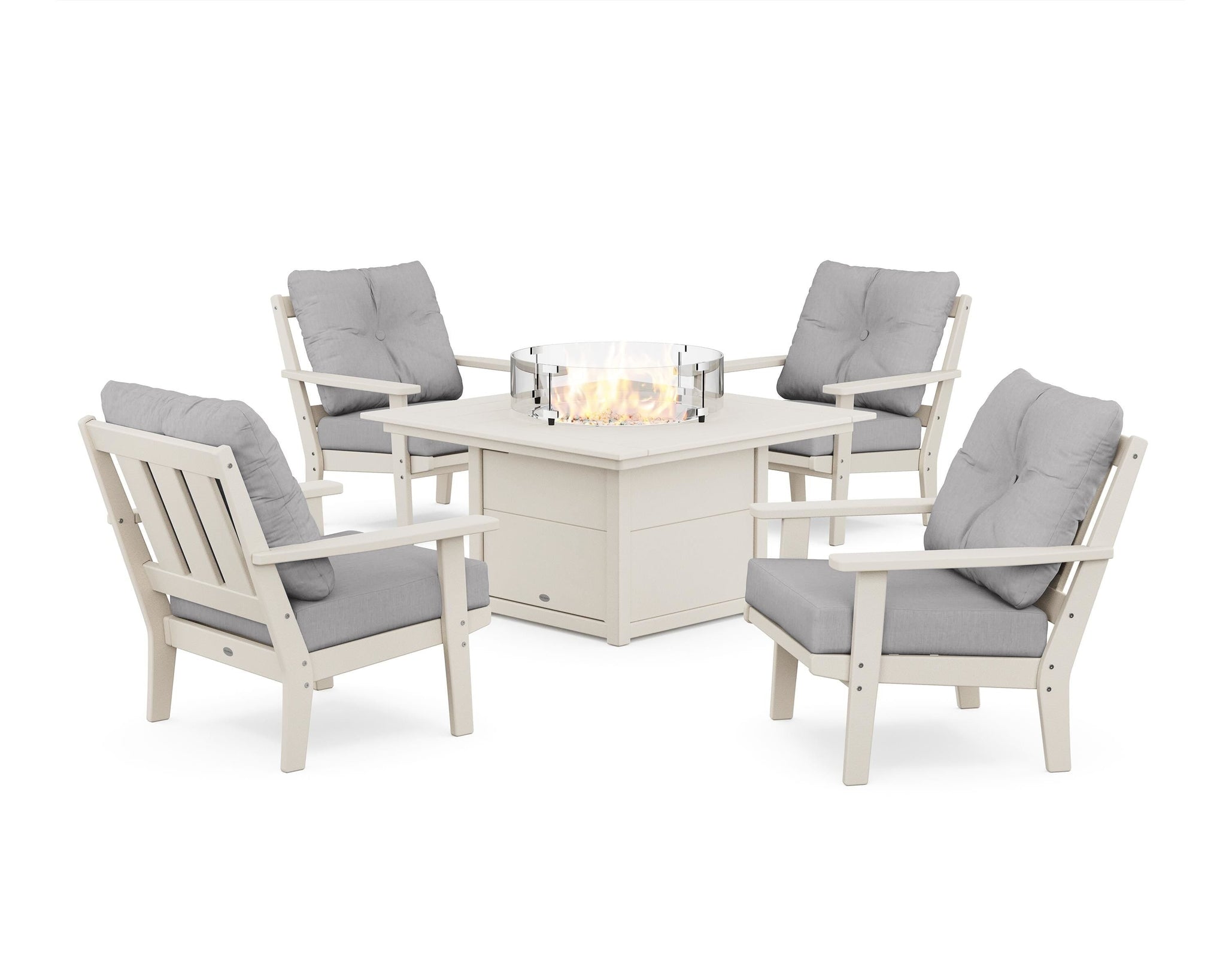 Oxford 5-Piece Deep Seating Set with Fire Pit Table