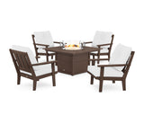 Oxford 5-Piece Deep Seating Set with Fire Pit Table
