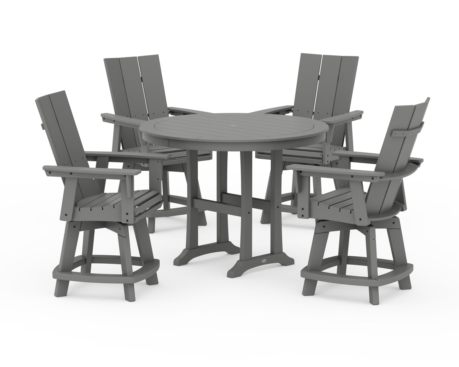 5-Piece Modern Swivel Counter Set