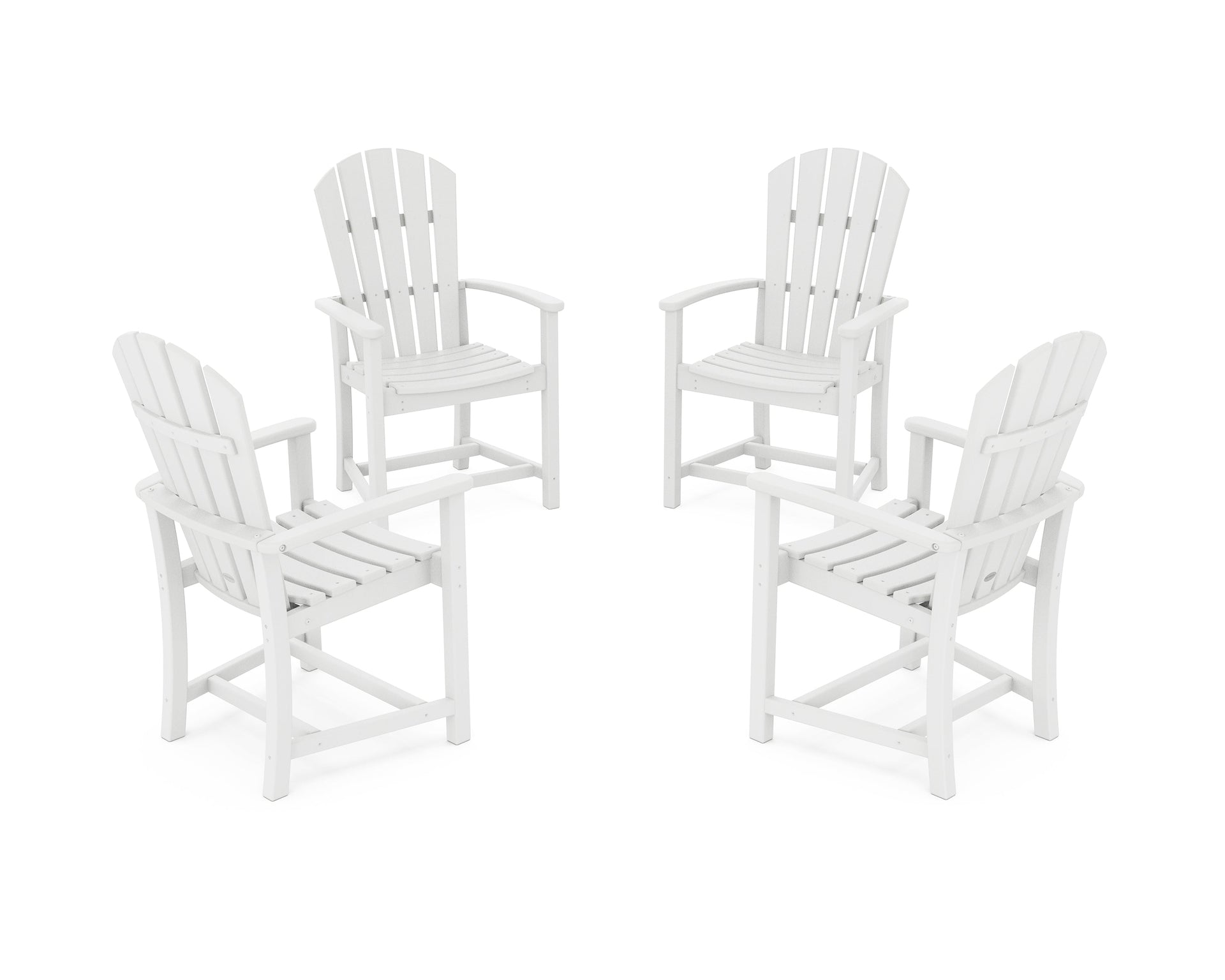 Palm Coast 4-Piece Upright Adirondack Conversation Set