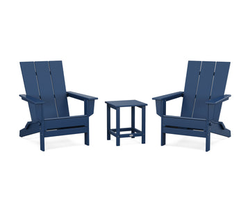 3-Piece Modern Studio Folding Adirondack Set