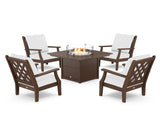 Wovendale 5-Piece Deep Seating Set with Fire Pit Table