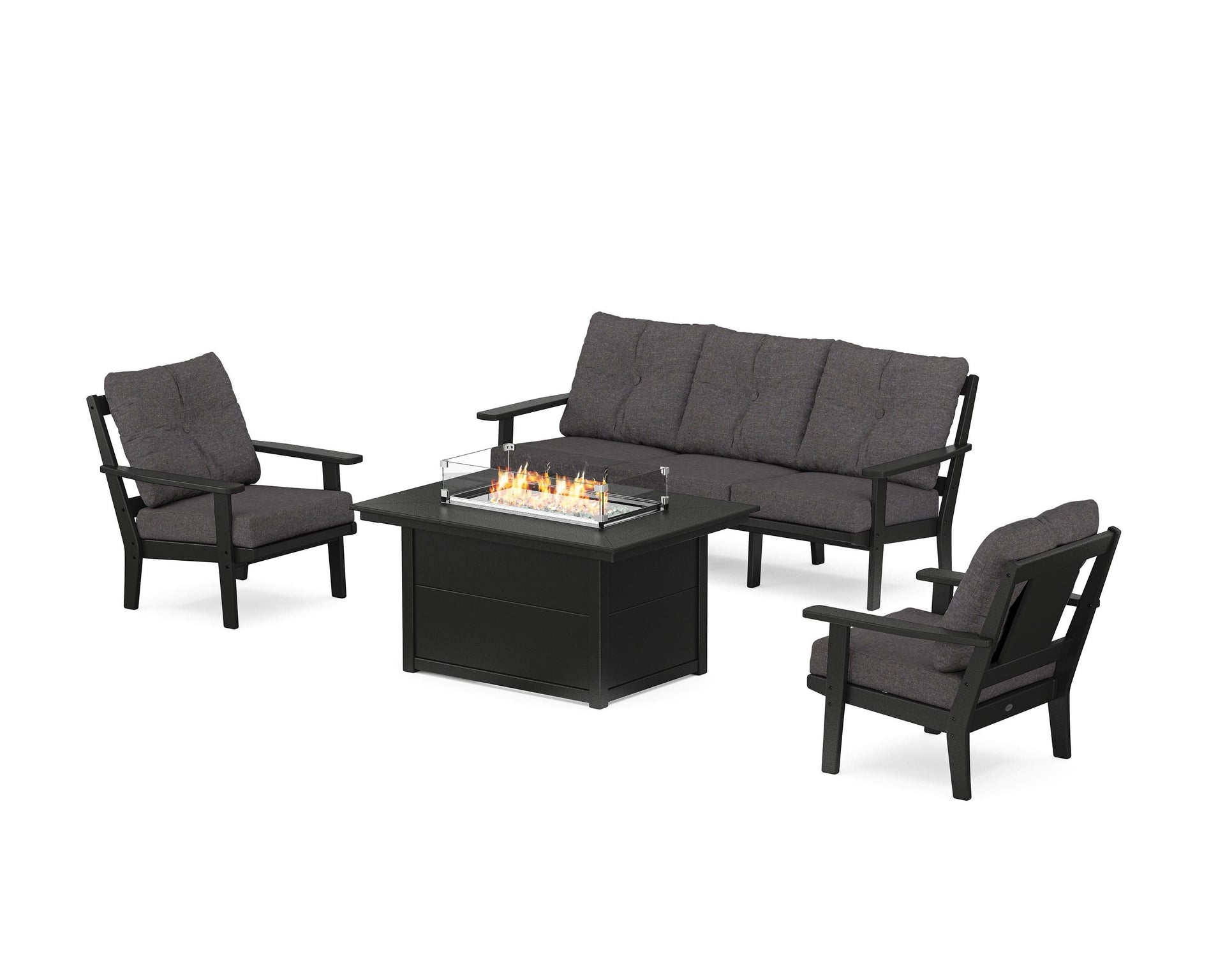 Prairie Deep Seating Fire Pit Table Set