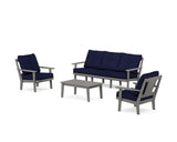 Prairie 4-Piece Deep Seating Set with Sofa