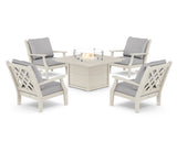 Wovendale 5-Piece Deep Seating Set with Fire Pit Table