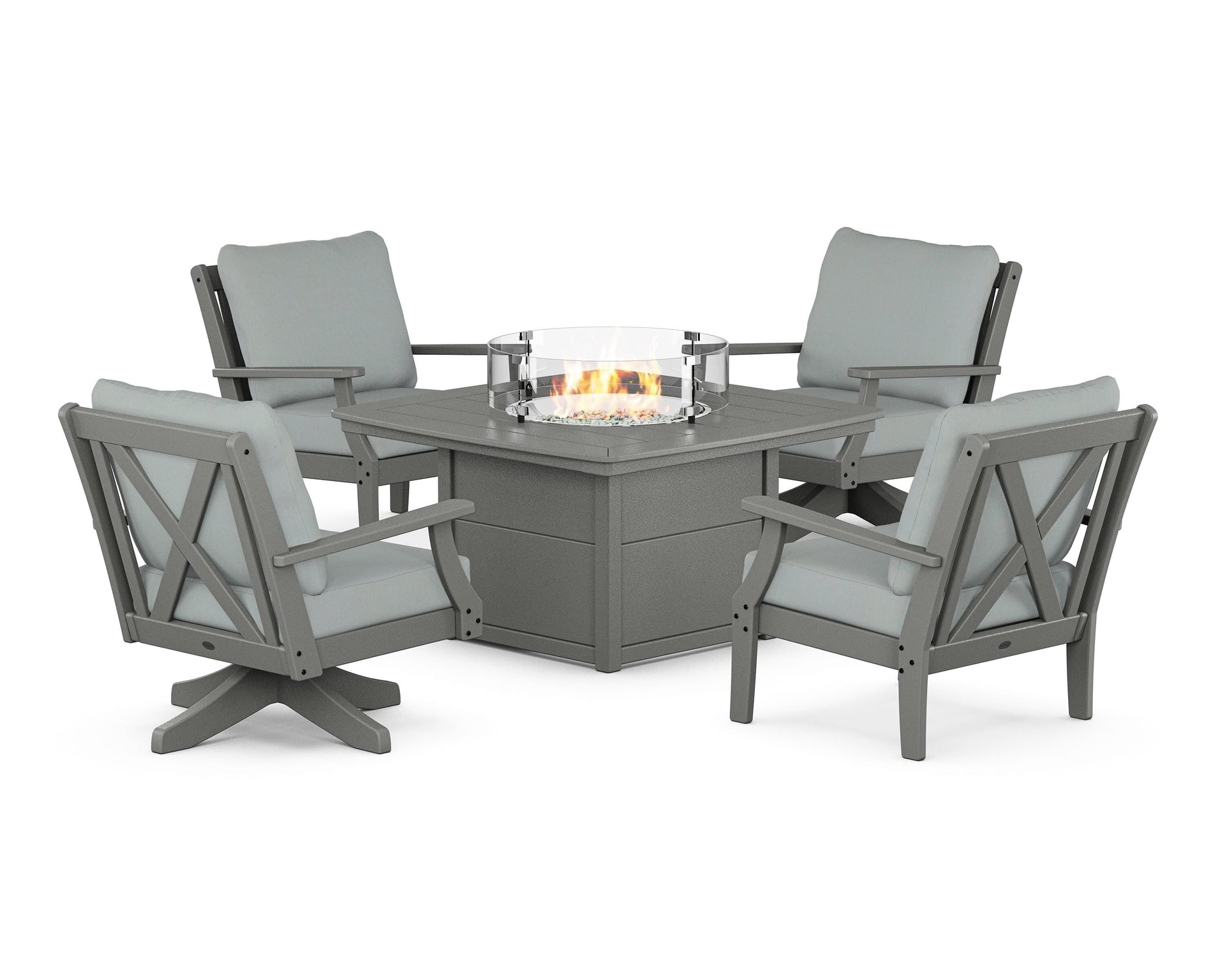 Braxton 5-Piece Deep Seating Set with Fire Table
