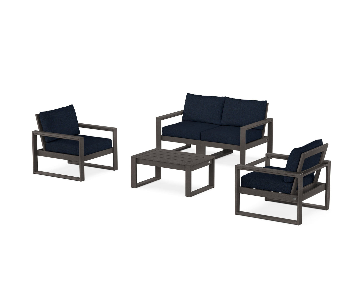EDGE Sectional 4-Piece Deep Seating Set with Loveseat