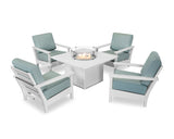 Harbour 5-Piece Conversation Set with Fire Pit Table