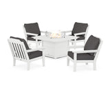 Cottage 5-Piece Deep Seating Set with Fire Pit Table