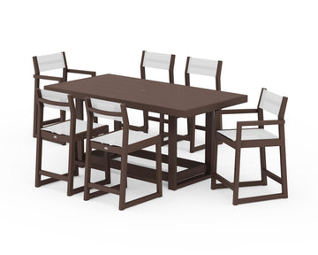EDGE Sling 7-Piece Counter Table Set