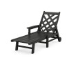 Wovendale Chaise with Arms and Wheels