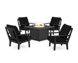 Prairie 5-Piece Deep Seating Set with Fire Pit Table
