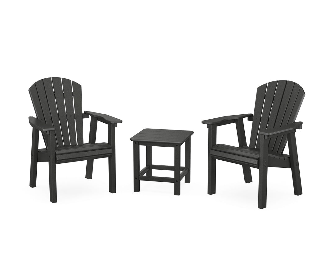 Seashell 3-Piece Upright Adirondack Chair Set