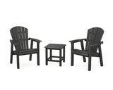 Seashell 3-Piece Upright Adirondack Chair Set