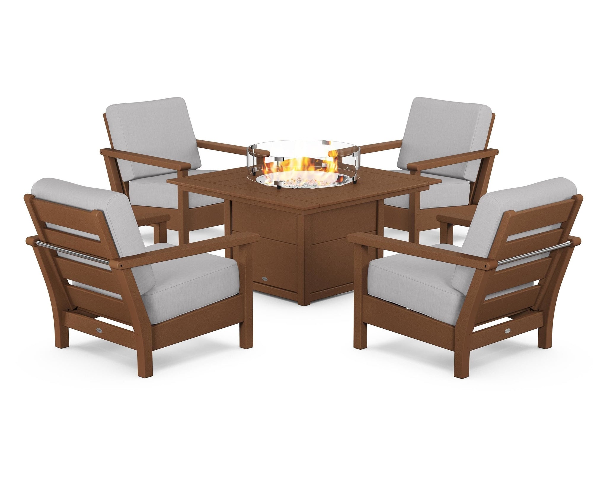 Harbour 5-Piece Conversation Set with Fire Pit Table