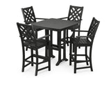 Wovendale 5-Piece Bar Set with Trestle Legs