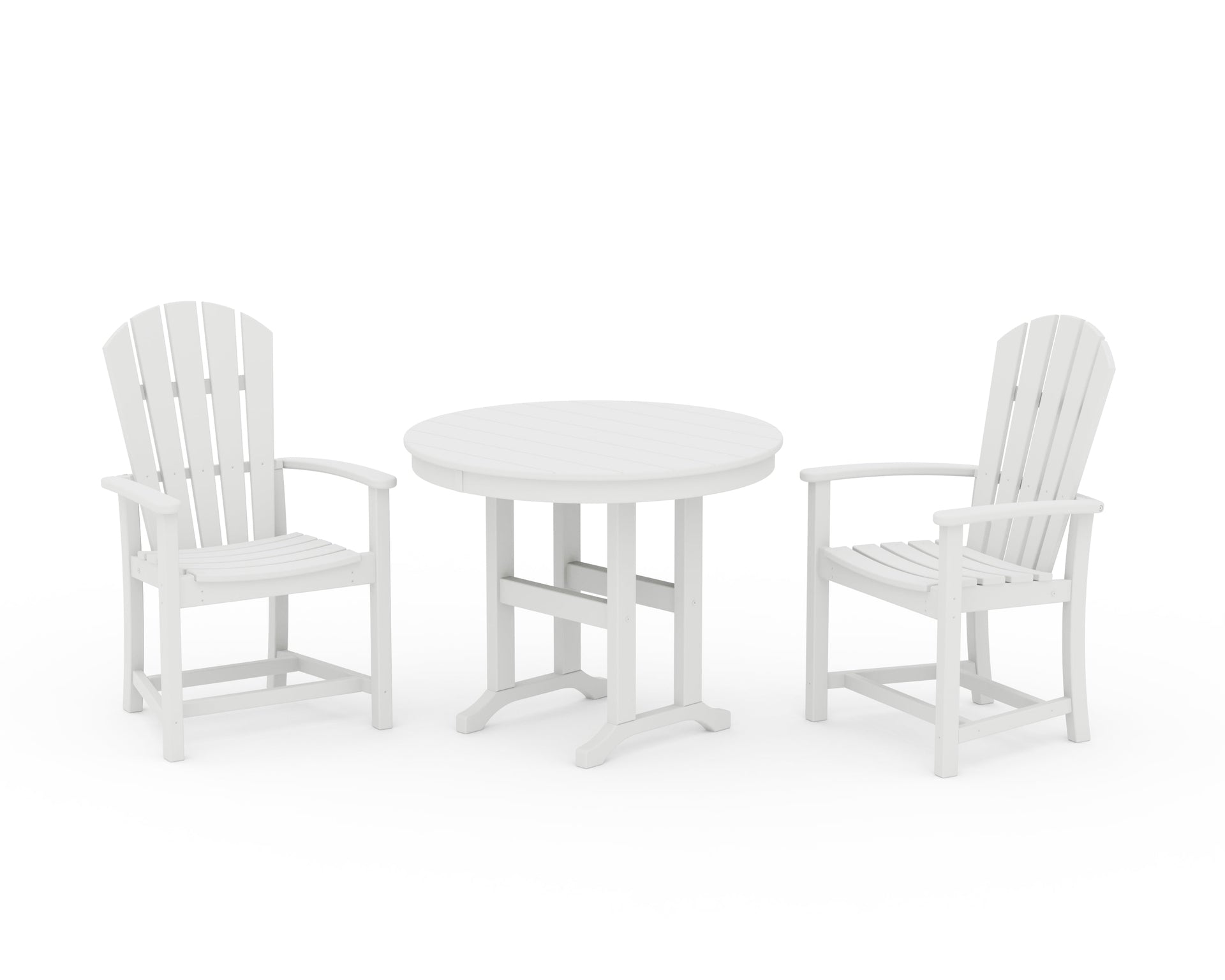 Palm Coast 3-Piece Round Farmhouse Dining Set