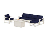 EDGE Sectional Lounge and Fire Pit Set