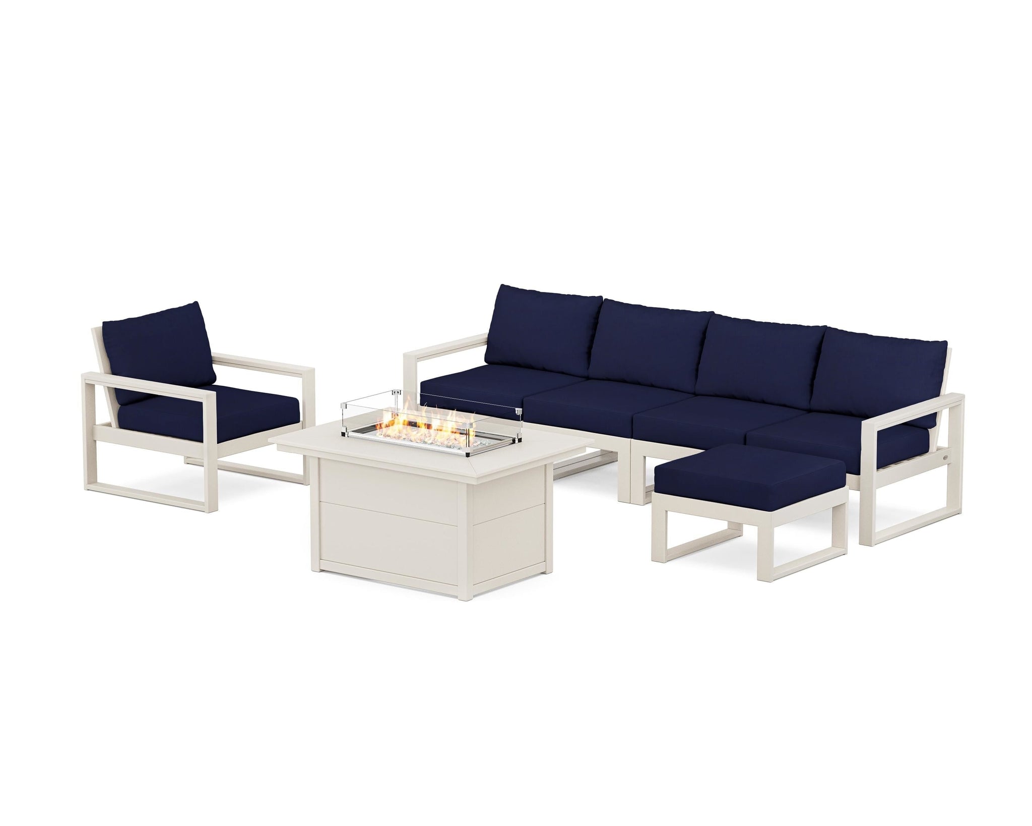 EDGE Sectional Lounge and Fire Pit Set