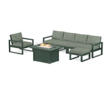 EDGE Sectional Lounge and Fire Pit Set