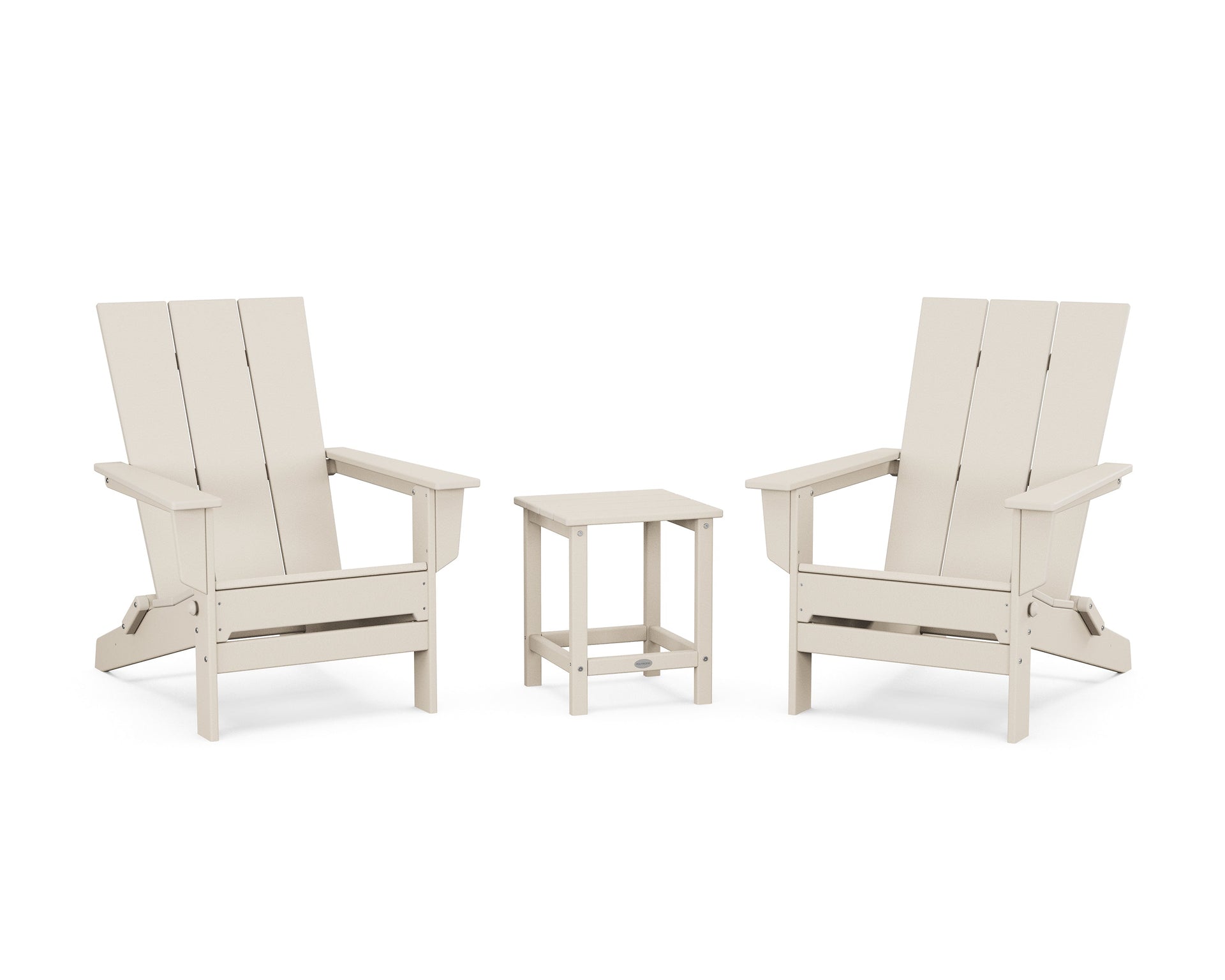 3-Piece Modern Studio Folding Adirondack Set
