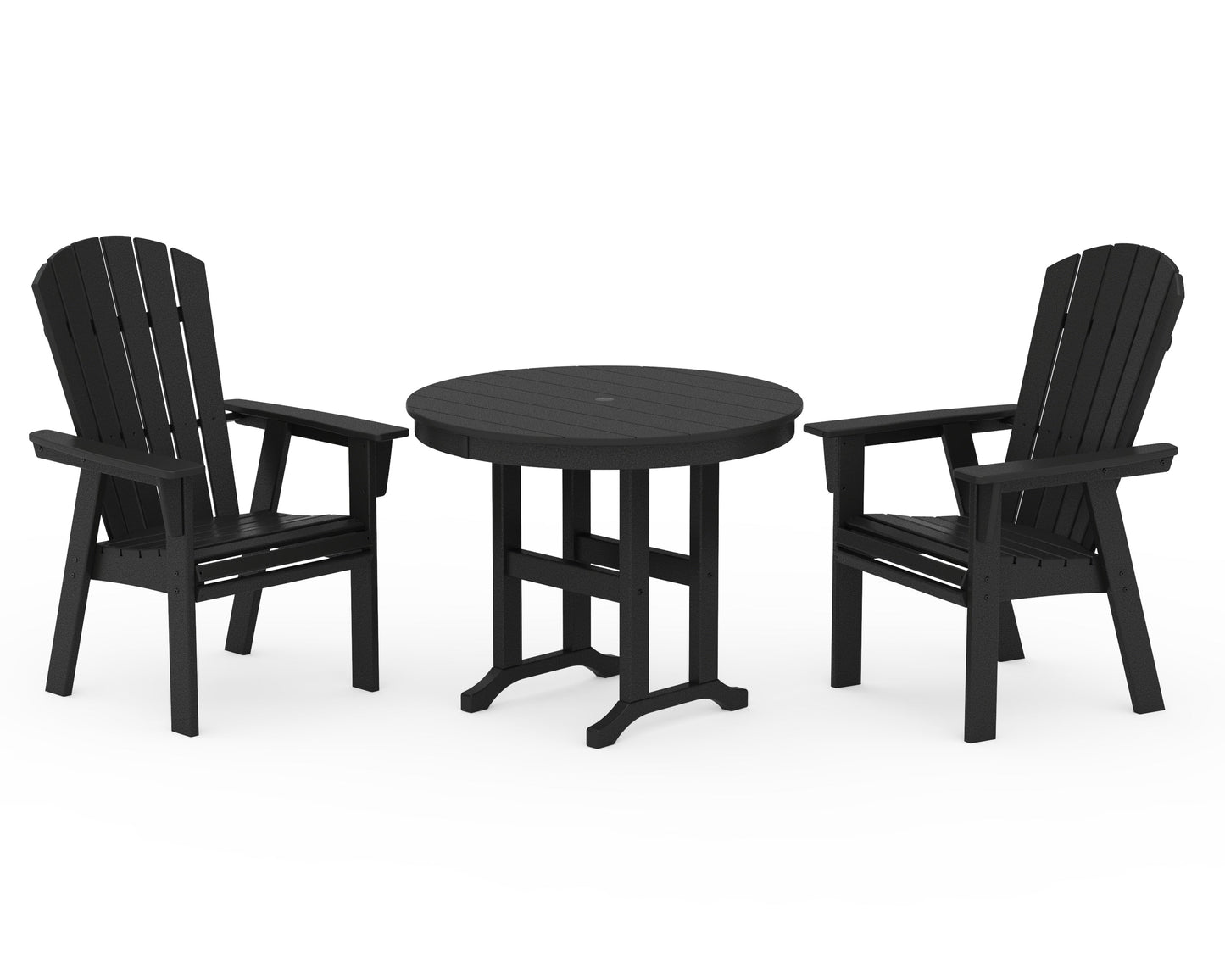 Nautical Adirondack 3-Piece Round Dining Set