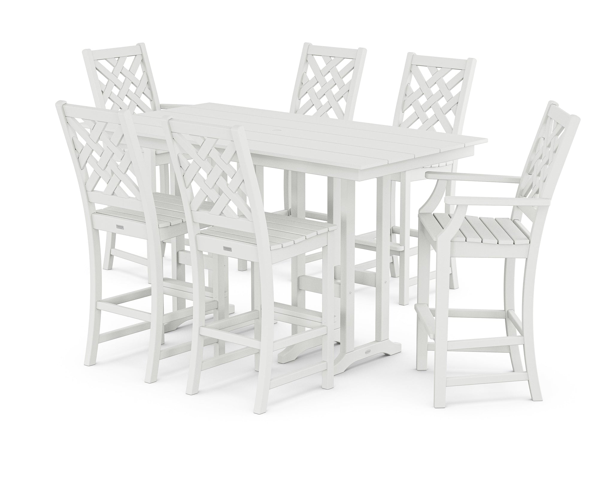 Wovendale 7-Piece Farmhouse Bar Set